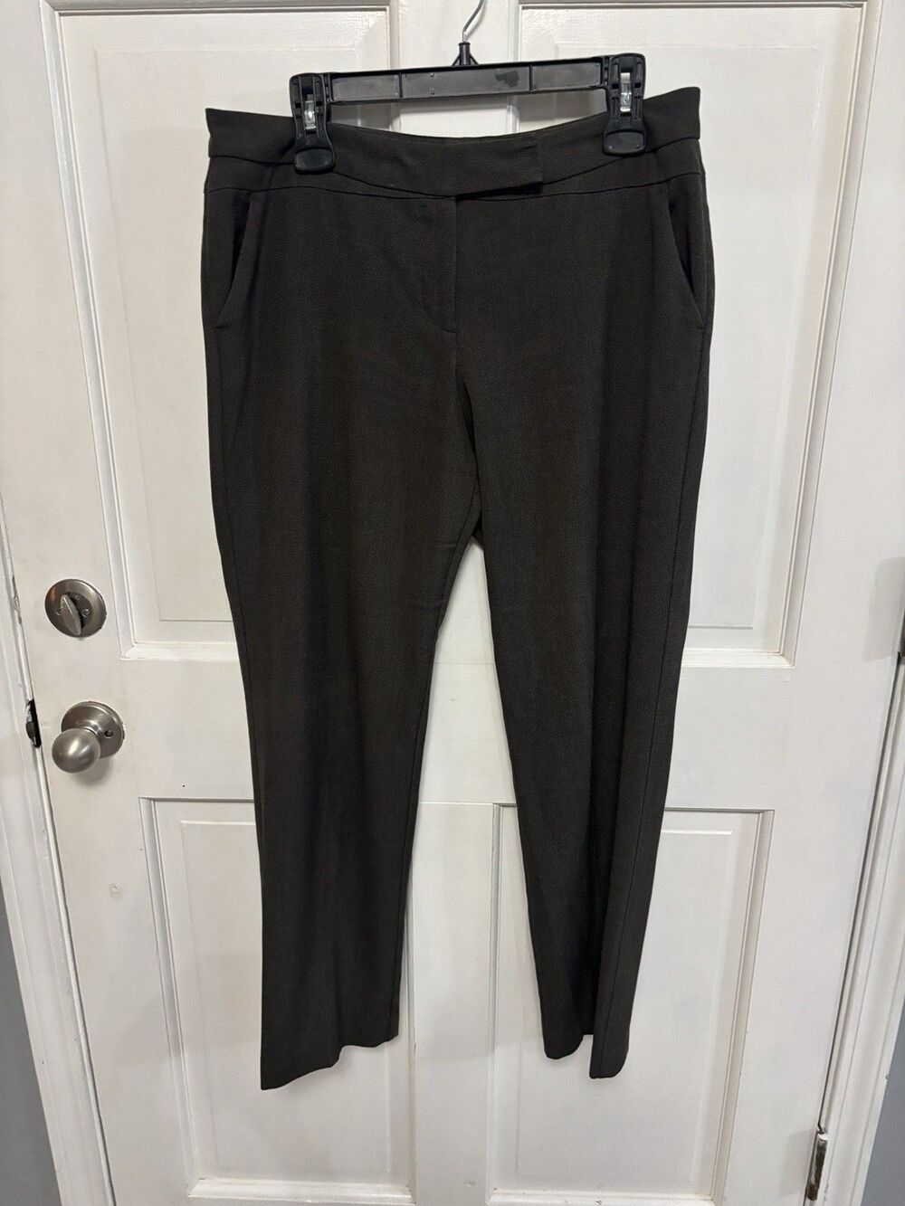 Women’s Worthington Petite Modern Fit Brown Gray Taupe Work Trouser Size 10P